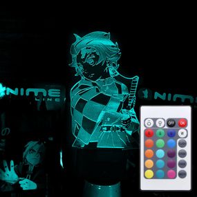 Акриловый светильник-ночник с пультом 16 цветов Тандзиро Камадо tty-n001806