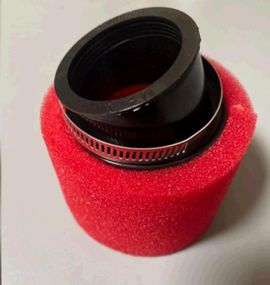 Фильтр воздушный (нулевик, поролон)   Ø35mm, 45*   ( красный)