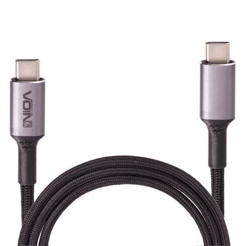 Кабель VOIN Type C - Type C 5А/20V, QC4.0/PD 2m, black (швидка зарядка / передача даних) | Зображення 8