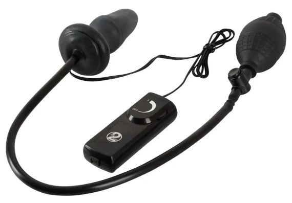 Анальна вібропробка ФАННІ ХІЛС (чорна) Sex Aura | Зображення 1