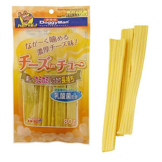 DoggyMan Cheese Chewing Stick доггимен палочки с сыром жевательное лакомство для собак, М м, 14,5 см | 0.08кг