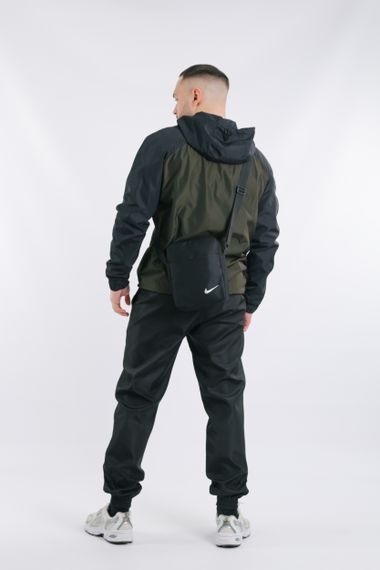 Комплект чоловічий Nike: анорак "House" чорний з хакі + штани "President" чорні + барсетка чорна L (1629797353/2) | Зображення 3