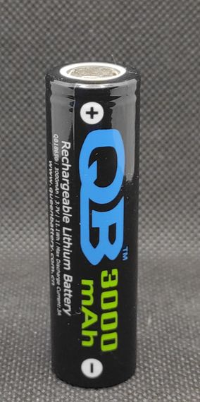 Аккумулятор QB 18650 3,7V 3000mAh ( 3A ) 1шт. | Зображення 2