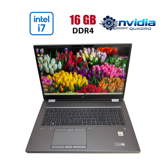 Мобільна робоча станція Hp ZBook Fury 17 G7 / 17.3" (1920x1080) IPS / Intel Core i7-10750H (6 (12) ядер по 2.6 - 5.0 GHz) / 16 GB DDR4 / 512 GB SSD / nVidia Quadro T2000 Max-Q, 4 GB GDDR6, 128-bit / WebCam б/в