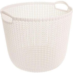 Корзина для зберігання Curver (Курвер) Knit 30 л (03673) Кремовий