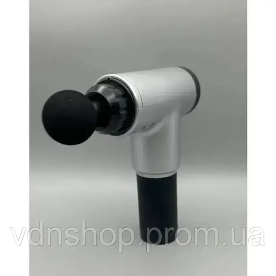 Портативний ручний масажер Fascial Gun KH-320 чорний, М'язовий ручний ударний масажер | Зображення 3