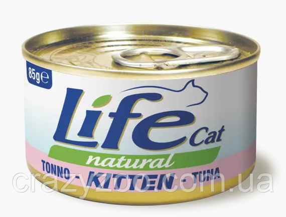 Влажный корм для котят LifeCat Kitten Tuna с тунцом 85 г