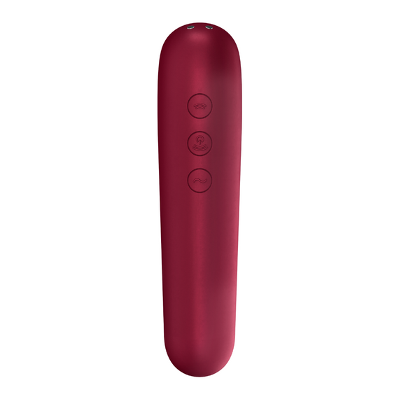 Смарт вібратор 3 в 1 Dual Love, двосторонній колір: червоний Satisfyer (Німеччина) Sex Aura | Зображення 4