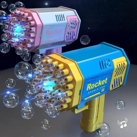 Rocket акумуляторний Пістолет мильних бульбашок синій | Зображення 1