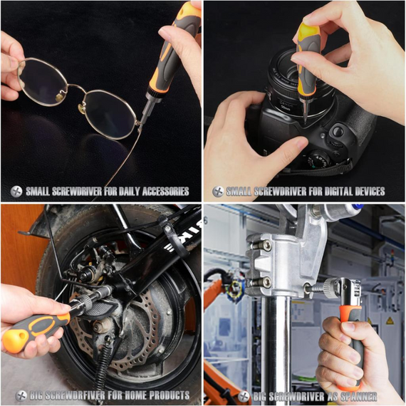 Набір викруток багатофункціональний 68 в 1 Torx RATCHET з тріскачкою, багатофункційний ручний інструмент | Зображення 9