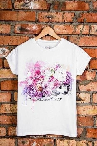 Футболка женская с принтом повседневная XL Белая