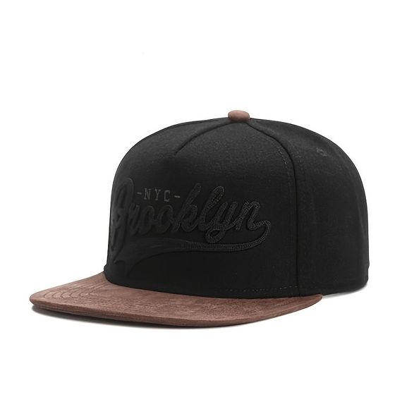 Кепка снепбек (Snapback)  Brooklyn  NYС Чорний з коричневим 56-61р (9032) | Зображення 2