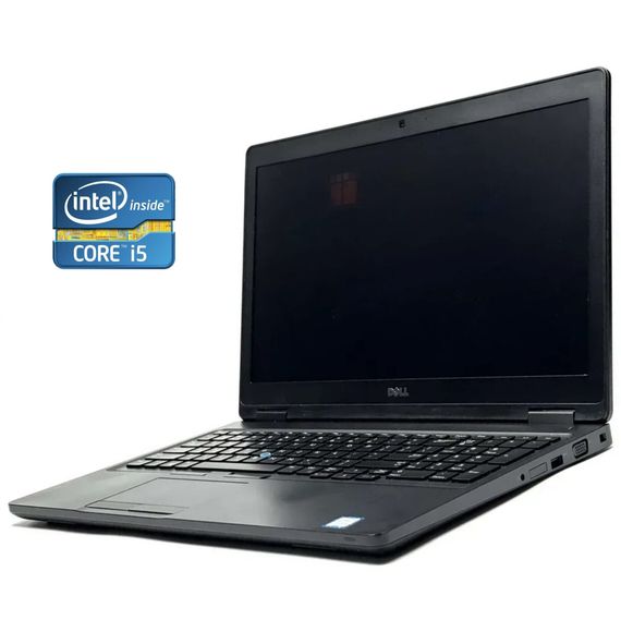 Ноутбук Dell Latitude 5580 / 15.6" (1366x768) TN / Intel Core i5-7200U (2 (4) ядра по 2.5 - 3.1 GHz) / 8 GB DDR4 / 256 GB SSD / Intel HD Graphics 620 / WebCam / Win 10 Pro б/в