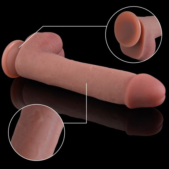 Фалоімітатор - Erospace Natural Play Silicone Dildo D3, 24 см Sex Aura | Зображення 6