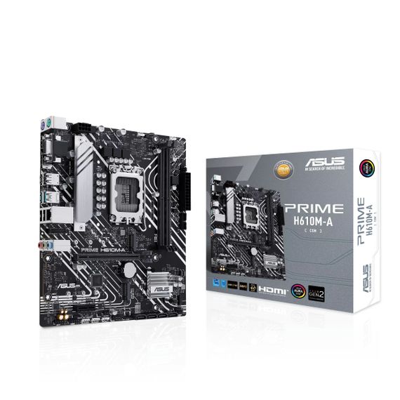 Материнcкая плата ASUS PRIME H610M-A-CSM s1700 H610 2xDDR5 M.2 HDMI D-Sub DP mATX 90MB1G20-M0EAYC | Зображення 6