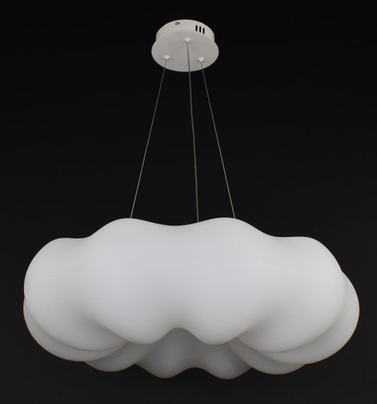 Люстра світлодіодна підвісна LED світильник для квартири на стелю лед 27242 Білий 40-140х65х65 см. | Зображення 3