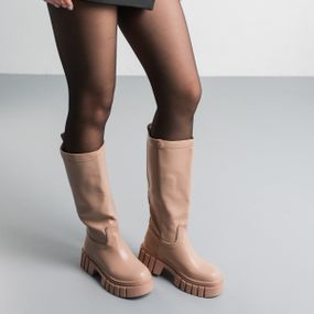Чоботи жіночі Fashion Alvira 3799 39 розмір 25 см Бежевий