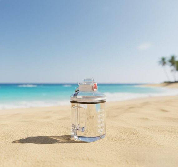 Спортивна біла фляга з BPA-free матеріалу (2.2 л) — зручне рішення для щоденного зволоження | Зображення 6