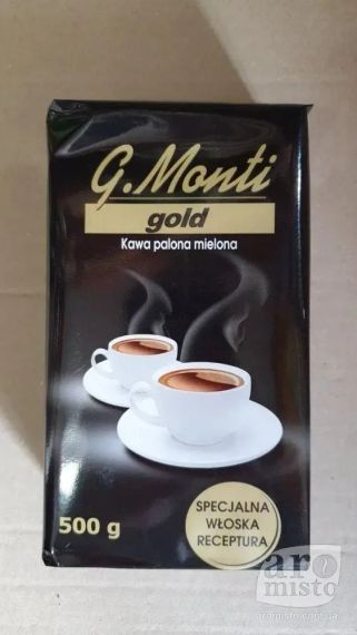 Кава мелена G.Moni Gold 500 г, Польща, купаж робусти й арабіки