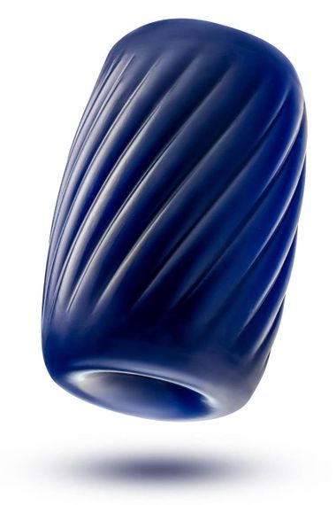 Мастурбатор Blush Rize, що самозмазується, синій, 10.1 см Sex Aura