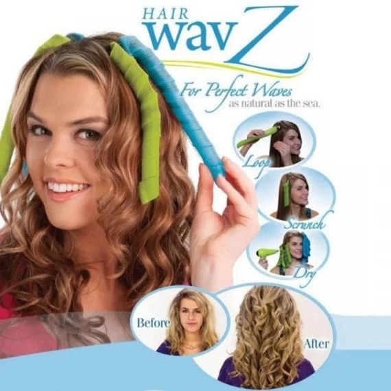 Волшебные бигуди Hair Wavz для волос любой длины ∙ Спиральные бигуди для легкого создания локонов | Зображення 2