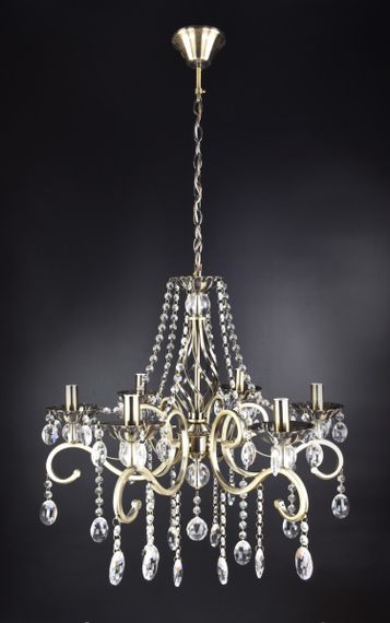 Люстра свічка 25887 Бронза 60-100х58х58 см.