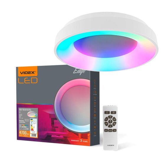 Світлодіодний світильник VIDEX EDGE-RC-72W-WHITE (VLE-ERC-RGB-72W)