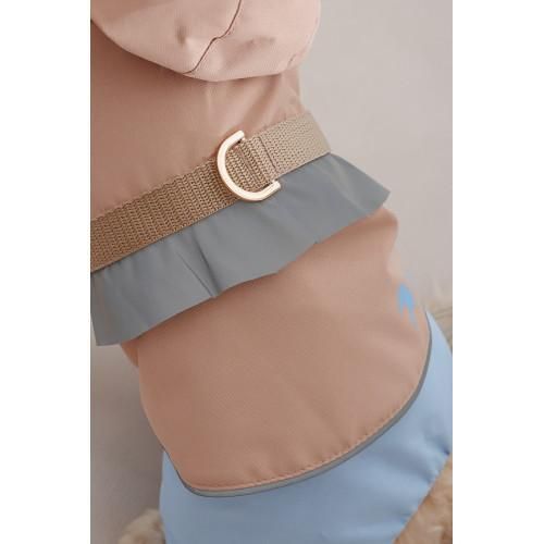 Дощовик Pet Fashion Tina для дівчаток розмір XL бежевий/блакитний | Зображення 6