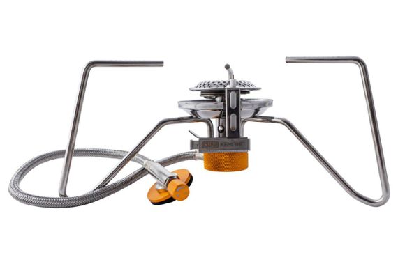 Портативная газовая горелка для кемпинга Паук со шлангом и пьезоподжтгом 70*70*150мм СИЛА