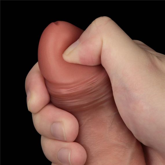 Фалоімітатор - Sliding Skin Pro Dual Layer Silicone Dong 8.5" Flesh #2 Sex Aura | Зображення 8