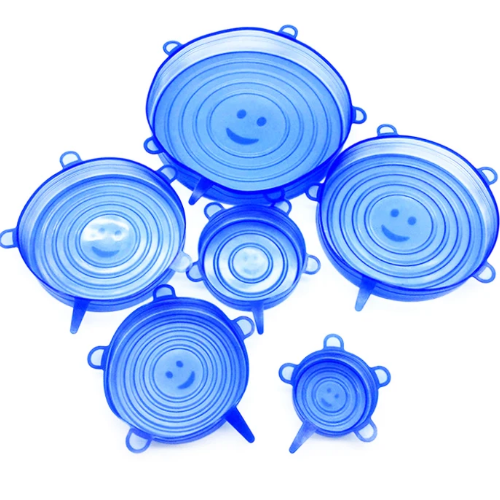 Набір силіконових кришок 6шт, 6.5/9.5/11.5/14.5/16.5/20.5см,арт.7016102478 (Дистриб'ютор Україна)