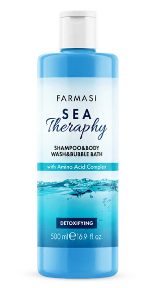 Шампунь гель для душу піна для ванни 3в1 Farmasi Sea Therapy 500 мл | Зображення 1