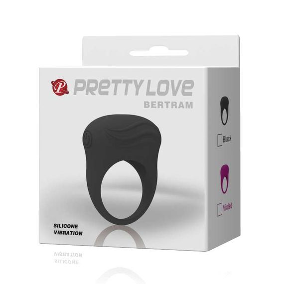 Ерекційне кільце - Pretty Love Bertram Penis Ring Black | Зображення 8