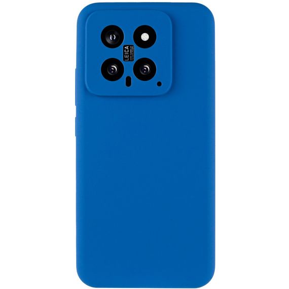 Чохол Silicone Cover Lakshmi Full Camera (AA) для Xiaomi 14 Синій / Navy Blue | Зображення 1