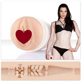 Мастурбатор вагіна в колбі Fleshlight Stoya реалістичний з кібершкіри, тілесний Sex Aura