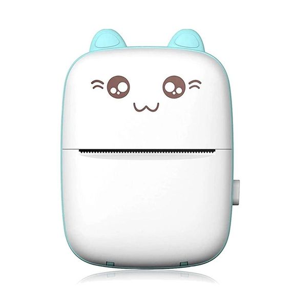 Детский мини принтер с Bluetooth + 5 рулонов термобумаги / Аккумуляторный термопринтер для телефона | Зображення 2