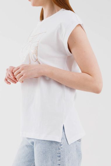 Футболка жіноча MDG 24703 M Білий (2000990404220) | Зображення 2