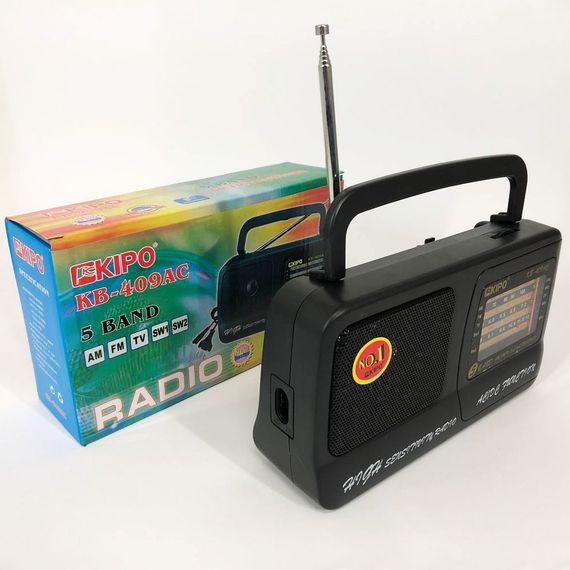Радіоприймач Kipo KB-409AC потужний радіо FM c usb живлення від батареї R20 або від мережі | Зображення 5