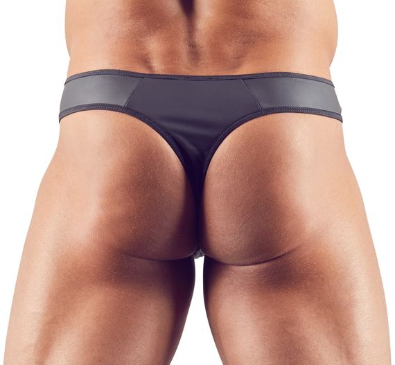 Чоловічі стрінги зі стразами по блискавці Sven Joy Ment Men's String, чорний, S | Зображення 5