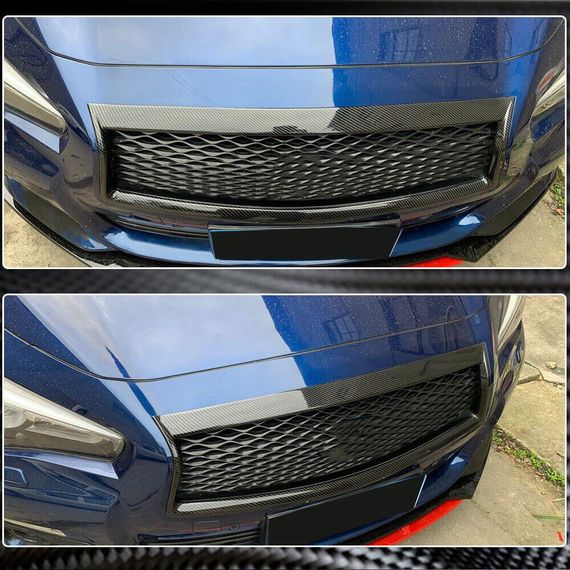 Окантовка решетки радиатора (для Q50 2018-2022, Карбон) для Infiniti Q50/Q60 | Зображення 4