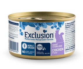 Корм Exclusion Cat Giant Sterilized Chicken вологий з куркою для стерилізованих котів 85 гр