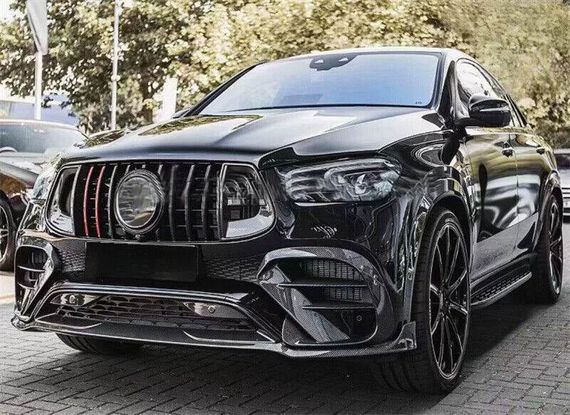 Карбоновые Накладки на Передний Бампер (GLE63 AMG) для Mercedes GLE coupe C292 2015-2019 гг | Зображення 4