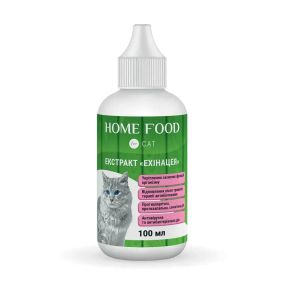 Фітомін для котів HOME FOOD екстракт Ехінацеї для укріплення захисних функцій організму, 100 мл