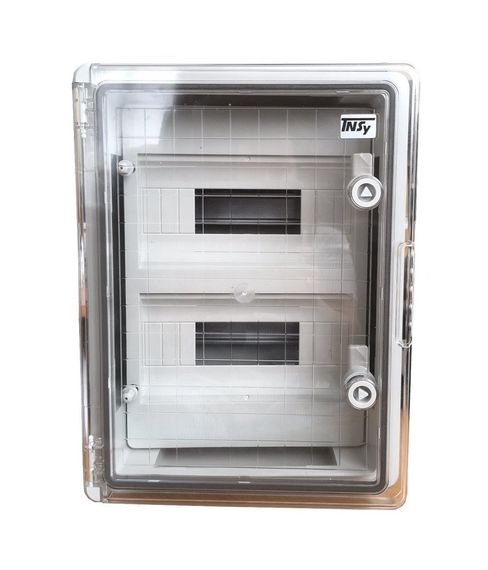 Корпус пластиковий ЩРН-П-24 PRO прозорі дверцята ABS IP65 12х2 400х300х170 Ny95505311