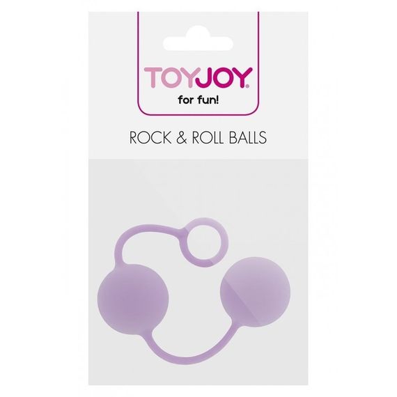Вагинальные шарики Toy Joy Rock end Roll Balls силикон Фиолетовые Sex Aura | Зображення 1