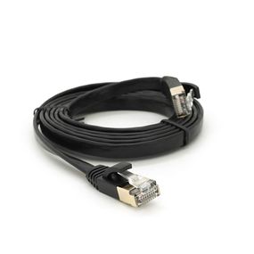 Патч-корд литой плоский WEEPDA,UTP,RJ45,Cat.7.1.5m,Cu,черный