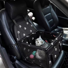 Сумка в Авто Для Собаки Кішки Автокрісло Переноска Складна Для Перевезення Тварин Чорна