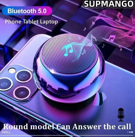 M3 Flash Бездротовий Bluetooth-динамік Портативний маленький сталевий, Металевий важкий сабвуфер | Зображення 6