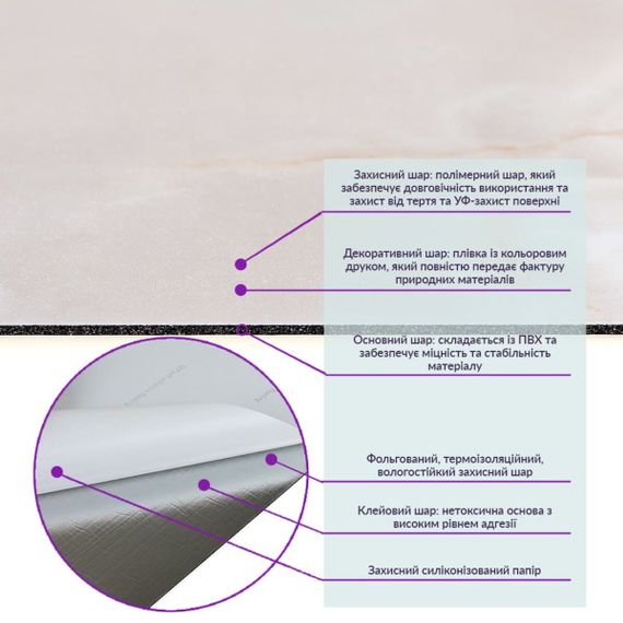 Самоклеюча вінілова плитка 600х300х1,5мм, ціна за 1 шт. (СВП-117) Глянець SW-00000506 | Зображення 2