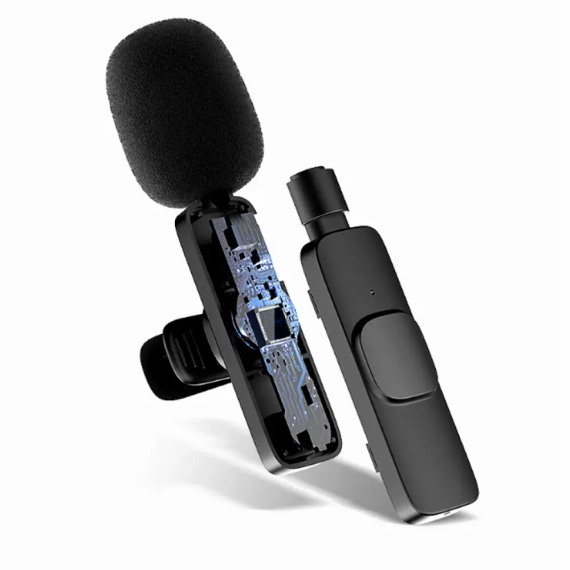 Портативный беспроводной петличный микрофон AND-1 Type-C, Black | Зображення 4